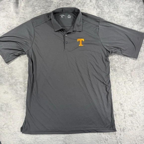 Antigua Men's Tennessee Volunteers Short Sleeve Performance Polo XLT Grey - Picture 2 of 4